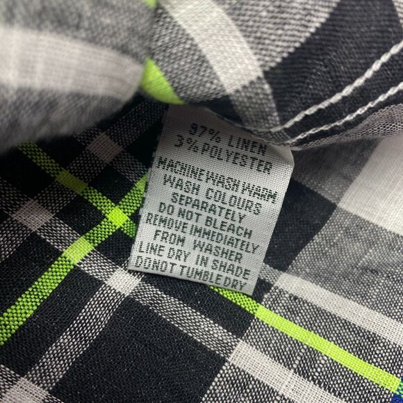 Rodd and Gunn Shirt Mens XXL Sports Fit Linen Plaid Preppy Casual Lightweight - Picture 9 of 10